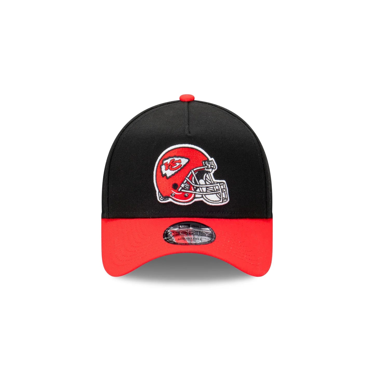 Kansas City Chiefs Hat - Rivalry Black Red 2-Tone 9Forty A-Frame NFL Snapback Cap - New Era